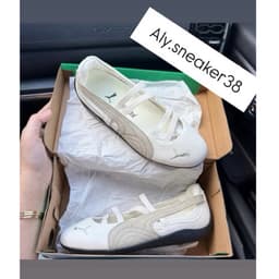 [HÀNG SC_SẴN] Giày thể thao Sneaker Ballet màu trắng rêu - Speed.cat ballet, Giày búp bê cho nữ xinh, điệu đà, basic 3