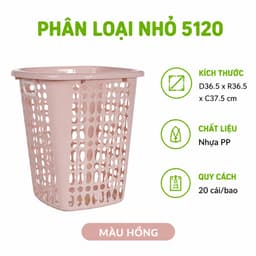 Giỏ Đựng Đồ Đa Năng Nhựa PP Nguyên Sinh Bền Đẹp Thiết Kế Thoáng Khí Dung Tích Lớn Dễ Vệ Sinh GD188 7