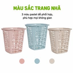 Giỏ Đựng Đồ Đa Năng Nhựa PP Nguyên Sinh Bền Đẹp Thiết Kế Thoáng Khí Dung Tích Lớn Dễ Vệ Sinh GD188 4