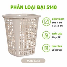 Giỏ Đựng Đồ Đa Năng Nhựa PP Nguyên Sinh Bền Đẹp Thiết Kế Thoáng Khí Dung Tích Lớn Dễ Vệ Sinh GD188 9