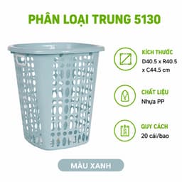 Giỏ Đựng Đồ Đa Năng Nhựa PP Nguyên Sinh Bền Đẹp Thiết Kế Thoáng Khí Dung Tích Lớn Dễ Vệ Sinh GD188 8