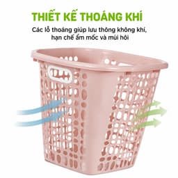 Giỏ Đựng Đồ Đa Năng Nhựa PP Nguyên Sinh Bền Đẹp Thiết Kế Thoáng Khí Dung Tích Lớn Dễ Vệ Sinh GD188 3