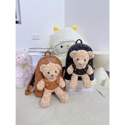 Balo Nữ Gấu Bông Hello Kitty Da PU Cao Cấp Size 40 – Balo Đi Học Đi Chơi Form Lớn Nhiều Ngăn, Kèm Gấu Bông Tháo Rời 2