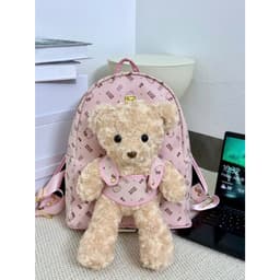 Balo Nữ Gấu Bông Hello Kitty Da PU Cao Cấp Size 40 – Balo Đi Học Đi Chơi Form Lớn Nhiều Ngăn, Kèm Gấu Bông Tháo Rời 8