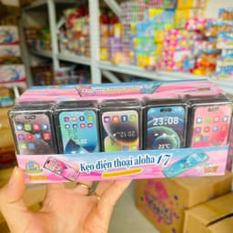 Lốc 30 hộp kẹo xê iphone mix vị hoa quả, kẹo c hoa quả lọ hình iphone bé bán lẻ 2k 3