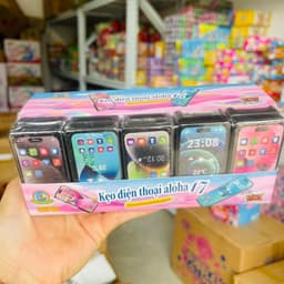 Lốc 30 hộp kẹo xê iphone mix vị hoa quả, kẹo c hoa quả lọ hình iphone bé bán lẻ 2k 6