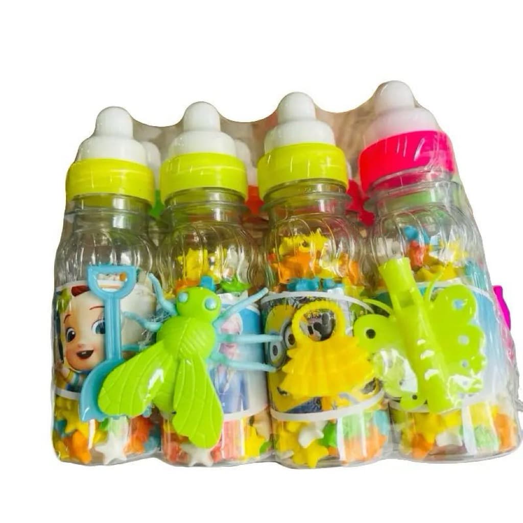 Lốc 12 lọ kẹo c vị trái cây kèm đồ chơi, kẹo c ngậm hương trái cây sỉ đồ ăn vặt