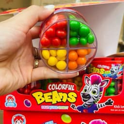 Hộp 6 lọ Kẹo Trái Cây Mix 4 Vị Beans mỗi lọ 80Gram hàng mới siêu Hot 3