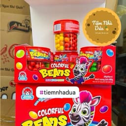 Hộp 6 lọ Kẹo Trái Cây Mix 4 Vị Beans mỗi lọ 80Gram hàng mới siêu Hot 4