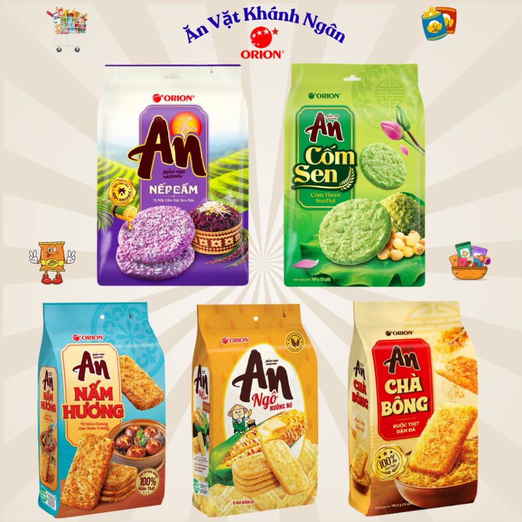 Bánh gạo nướng An đủ vị - HÀNG CHÍNH HÃNG
