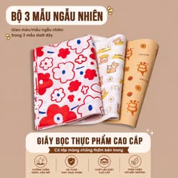 Combo 50 Giấy Gói Bánh Sanwish, Kích Thước 28*38cm, Giấy Thấm Dầu, Giấy Gói Bánh Mì Bảo Vệ Môi Trường 1