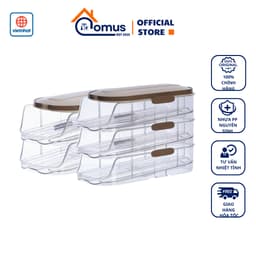 Khay Đựng Trứng Việt Nhật 5760-2/5760-3, Hộp Đựng Trứng Tủ Lạnh Có Nắp Bền Đẹp - DOMUS 1