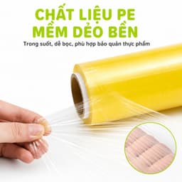 Màng Bọc Thực Phẩm PE Lõi Trần Family Deli Mềm Dẻo Bám Dính Tốt Bọc Kín Thực Phẩm Giữ Tươi Lâu An Toàn GD258 7