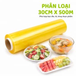 Màng Bọc Thực Phẩm PE Lõi Trần Family Deli Mềm Dẻo Bám Dính Tốt Bọc Kín Thực Phẩm Giữ Tươi Lâu An Toàn GD258 8