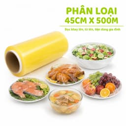 Màng Bọc Thực Phẩm PE Lõi Trần Family Deli Mềm Dẻo Bám Dính Tốt Bọc Kín Thực Phẩm Giữ Tươi Lâu An Toàn GD258 9