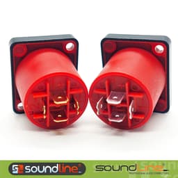 Ổ âm loa , ổ loa hàn dây [4Pin] - [8Pin] chân đồng,  speakon hiệu Soundline nhập khẩu . (Giá 1c ) 5