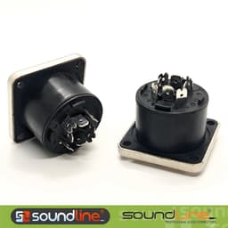 Ổ âm loa , ổ loa hàn dây [4Pin] - [8Pin] chân đồng,  speakon hiệu Soundline nhập khẩu . (Giá 1c ) 6