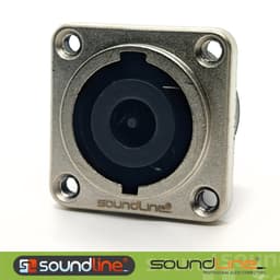 Ổ âm loa , ổ loa hàn dây [4Pin] - [8Pin] chân đồng,  speakon hiệu Soundline nhập khẩu . (Giá 1c ) 4