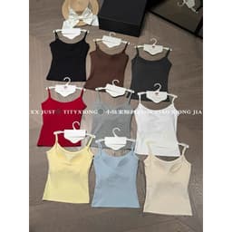 Áo yếm X302 kèm đệm mút-áo bra 2 dây cotton phong cách Hàn Quốc 1