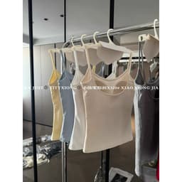 Áo yếm X302 kèm đệm mút-áo bra 2 dây cotton phong cách Hàn Quốc 9