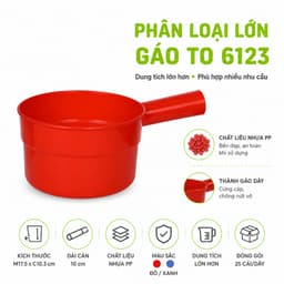 Gáo Nhựa Múc Nước Việt Nhật 6123 Nhựa Cao Cấp Tay Cầm Chắc Chắn Bền Đẹp Tiện Dụng Cho Gia Đình GD260 9
