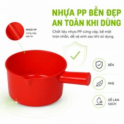 Gáo Nhựa Múc Nước Việt Nhật 6123 Nhựa Cao Cấp Tay Cầm Chắc Chắn Bền Đẹp Tiện Dụng Cho Gia Đình GD260 6