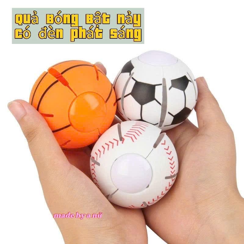 Đồ Chơi Quả Bóng Bật Nảy Tự Động Có Đèn Sáng Nhấp Nháy Vui Nhộn