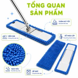 Bông Lau Sàn Nhà San Hô Chữ Nhật Siêu Thấm Hút Mềm Mịn Dễ Giặt Nhanh Khô Bền Đẹp Phù Hợp Gia Đình Văn Phòng GD261 6
