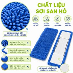 Bông Lau Sàn Nhà San Hô Chữ Nhật Siêu Thấm Hút Mềm Mịn Dễ Giặt Nhanh Khô Bền Đẹp Phù Hợp Gia Đình Văn Phòng GD261 4