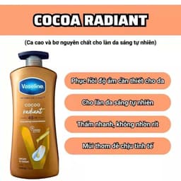 Sữa Dưỡng Thể Vaseline Intensive Care Cocoa Radiant - Màu Nâu - 725ML 3
