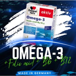 Viên uống Dầu cá Doppelherz Omega-3+Folic Acid+B6+B12 ( Hộp 30 Viên)  trợ phát triển <  BUNBUN SHOP 20 3