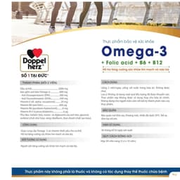 Viên uống Dầu cá Doppelherz Omega-3+Folic Acid+B6+B12 ( Hộp 30 Viên)  trợ phát triển <  BUNBUN SHOP 20 2