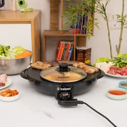 Bếp lẩu nướng hai ngăn KALPEN AR70 1.5L hàng chính hãng 4