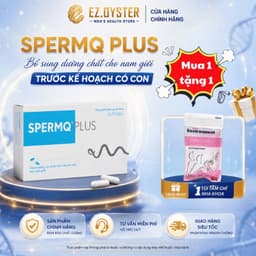 SpermQ Plus bổ sung dưỡng chất cần thiết hỗ trợ sức khỏe sinh sản cho nam giới. Hộp 30 và 60 viên 1