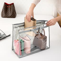 Túi Đựng Túi Xách Trong Suốt PVC Chống Bụi Chống Ẩm Có Quai Xách Bảo Quản Giữ Form Túi Da 7