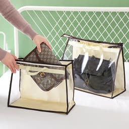 Túi Đựng Túi Xách Trong Suốt PVC Chống Bụi Chống Ẩm Có Quai Xách Bảo Quản Giữ Form Túi Da 2