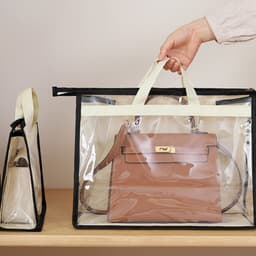 Túi Đựng Túi Xách Trong Suốt PVC Chống Bụi Chống Ẩm Có Quai Xách Bảo Quản Giữ Form Túi Da 3
