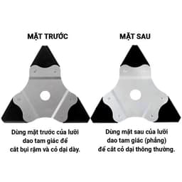 Lưỡi Cắt Cỏ 3 Cạnh Lưỡi Răng Cưa Tự Mài Cao Cấp Sử Dụng Sắc Bén - Lâu Dài 4