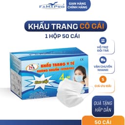 Khẩu Trang Nam Anh Famapro Cô Gái 4 Lớp Nhiều Màu Sắc Hộp 50 Cái 1