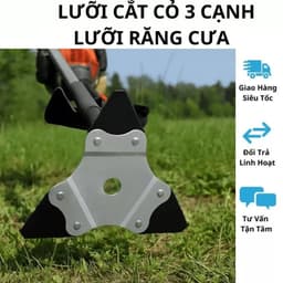Lưỡi Cắt Cỏ 3 Cạnh Lưỡi Răng Cưa Tự Mài Cao Cấp Sử Dụng Sắc Bén - Lâu Dài 2