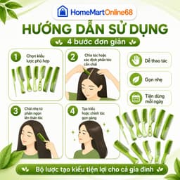 Set 10 Lược Chải Tóc Massage Da Đầu Chống Tĩnh Điện, Lược Gỡ Rối Tóc Mềm Mại, Phù Hợp Mọi Loại Tóc - HomeMartOnline68 3