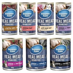 Combo 24lon siêu tiết kiệm Pate Cho Mèo Snappy Tom Real Fish 400g từ thịt thật giúp mèo phát triển toàn diện-Méo Chò Uni 2