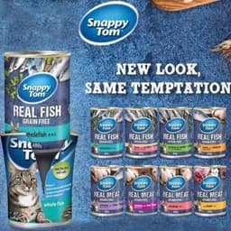 Combo 24lon siêu tiết kiệm Pate Cho Mèo Snappy Tom Real Fish 400g từ thịt thật giúp mèo phát triển toàn diện-Méo Chò Uni 3