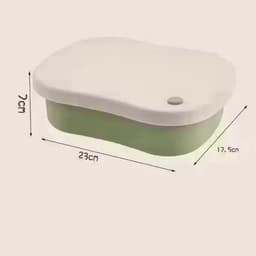 Hộp đựng cơm silicon 3 ngăn cap cấp có nắp đậy. Hộp bento văn phòng chia ngăn chịu nhiệt tốt an toàn sử dụng - Majehome 9