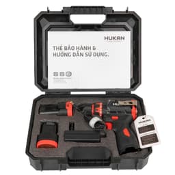 Máy khoan pin HUKAN G1-CDDL1603, G1-XC3 45Nm và G1-XC5 50Nm, 3 chức năng, Đầu 10mm, Không chổi than 9