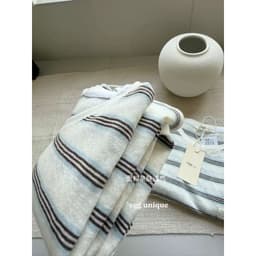 DÂU TÂY ( KÈM ẢNH THẬT ) Áo Thun Nữ Dài Tay Kẻ Ngang EGG Áo Phông Nữ Dài Tay Kẻ Sọc Ngang Dáng Rộng 9