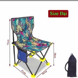 Ghế Câu Cá Họa Bích Gấp Gọn Siêu Bền, Dễ Dàng Mang Đi Câu . Size Nhỏ/Trung/Đại/Cực Đại. Fishing 4
