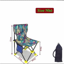 Ghế Câu Cá Họa Bích Gấp Gọn Siêu Bền, Dễ Dàng Mang Đi Câu . Size Nhỏ/Trung/Đại/Cực Đại. Fishing 6