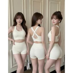 Bộ tập Gym, Yoga, Erobic cho nữ chất LuLu hàng Quảng Châu cao cấp BT807 7