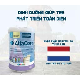 Sữa AlfaCore Dinh dưỡng nhập khẩu từ Hà Lan, giúp trẻ phát triển toàn diện, khỏe mạnh và thông minh cho trẻ từ 1-10 tuổi 1